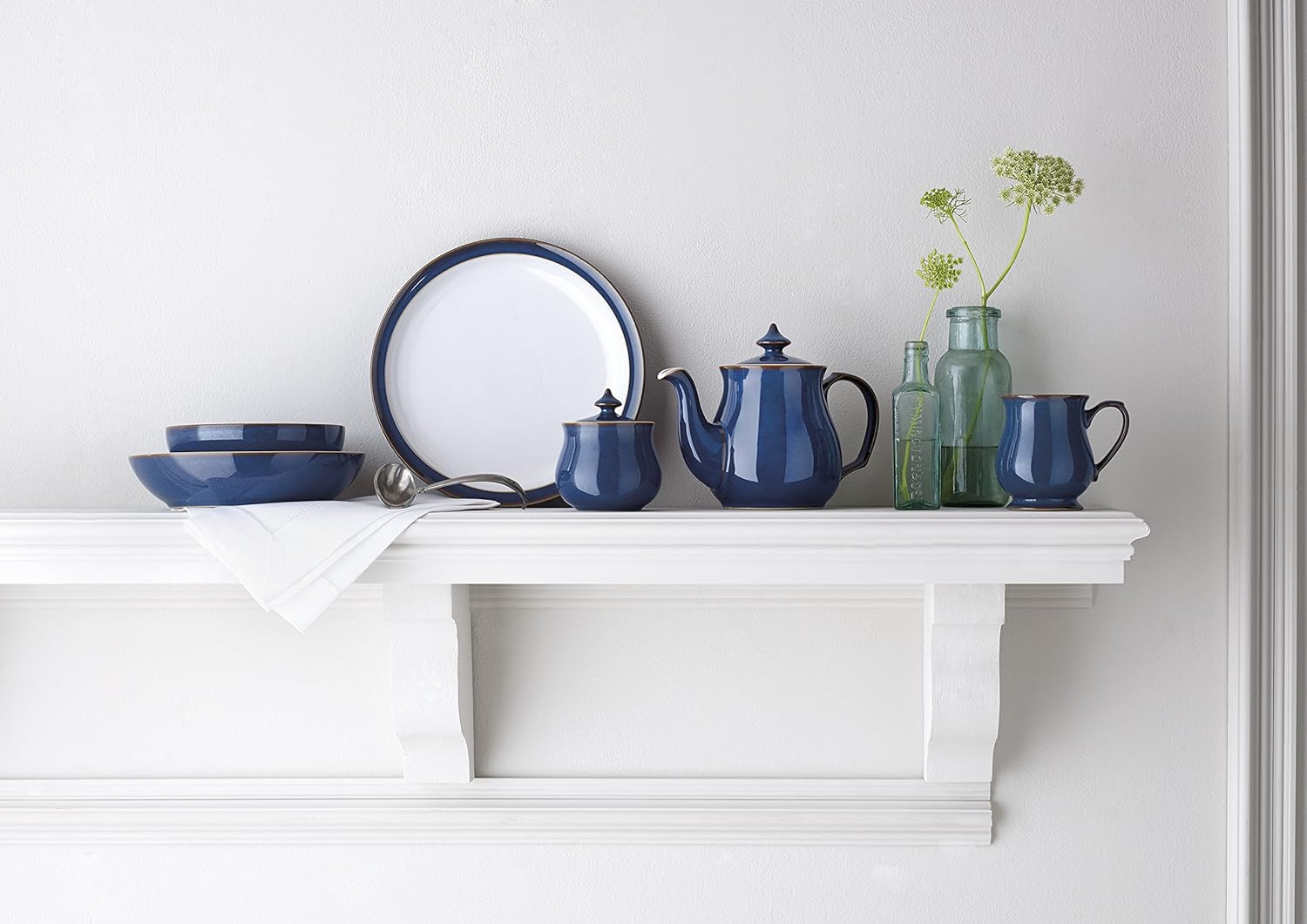 Denby Imperial Blue Coffee Beaker Mug 10 cm