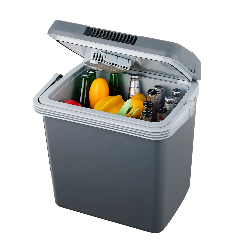 MOA Electric Cooler Box 12V 230V - 32L - Frigobox - Camping Refrigerator - Car and Camping - Grey