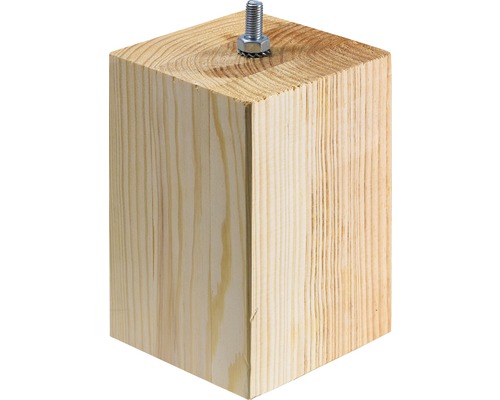 Hettich Furniture foot Brema square 90 x 150 mm pine