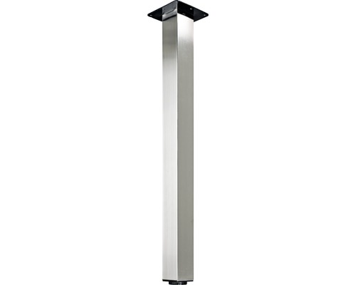 Hettich Furniture foot Mella stainless steel finish stainless steel look 60x60x700 mm load capacity 100 kg