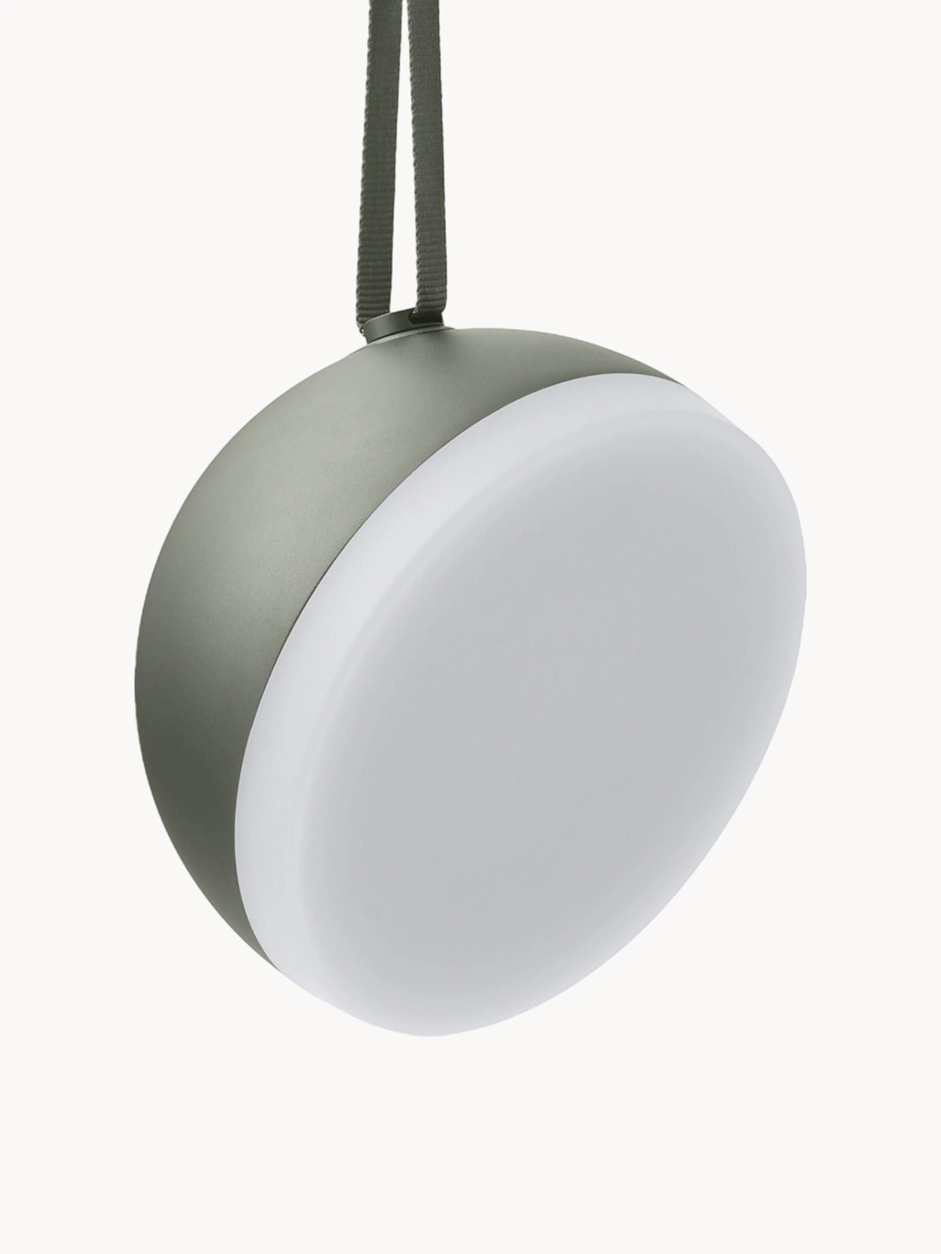 new-works Mobile dimmable outdoor lamp Sphere, Olive green, white