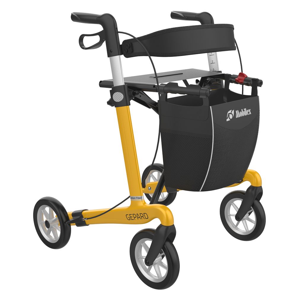 Mobilex lightweight rollator Cheetah with soft wheels
