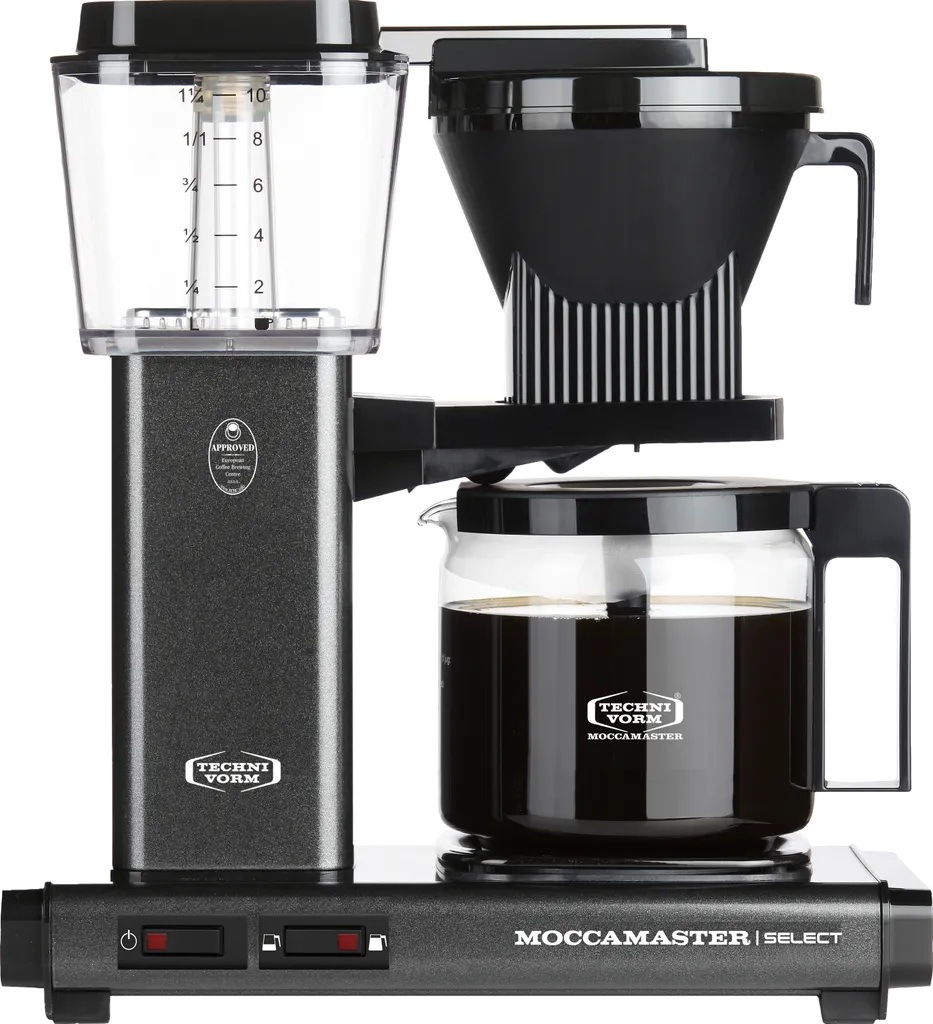 Moccamaster 53980 KBG Select, filter coffee machine, Stone Gray, 1.25 liters