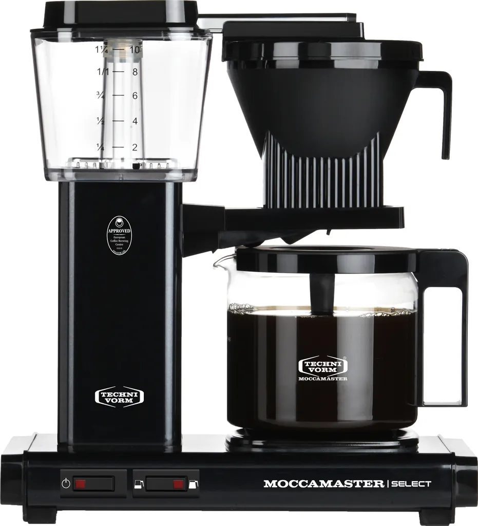 MOCCAMASTER Filter Coffee Machine KBG Select Black 1.25l black NEW