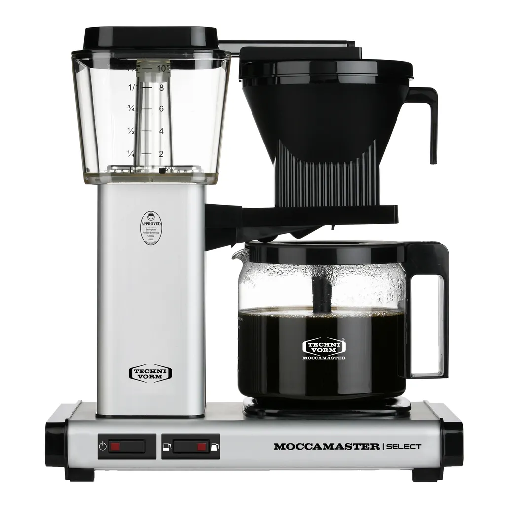 MOCCAMASTER filter coffee machine KBG Select Matt Silver 1.25L matt silver NEW