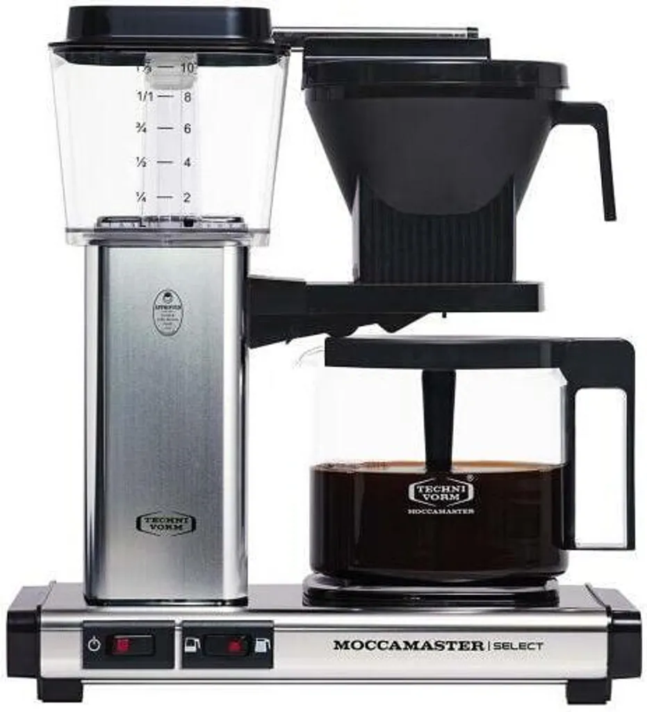 MOCCAMASTER filter coffee machine KBG Select Polished Silver 1.25L 1520W NEW