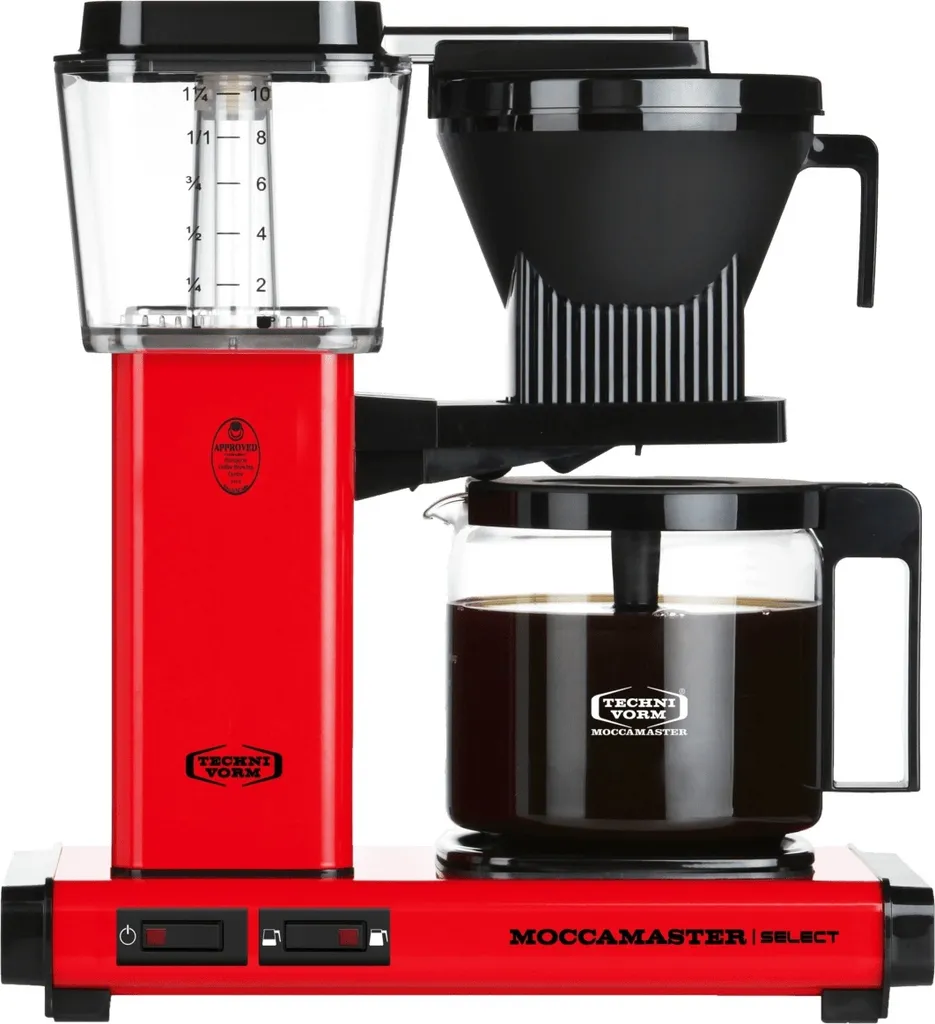 MOCCAMASTER filter coffee machine KBG Select Red 1.25L red 1520W NEW