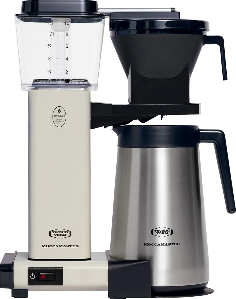 MOCCAMASTER Thermo Filter Coffee Machine KBGT Off-White Thermos Jug White NEW