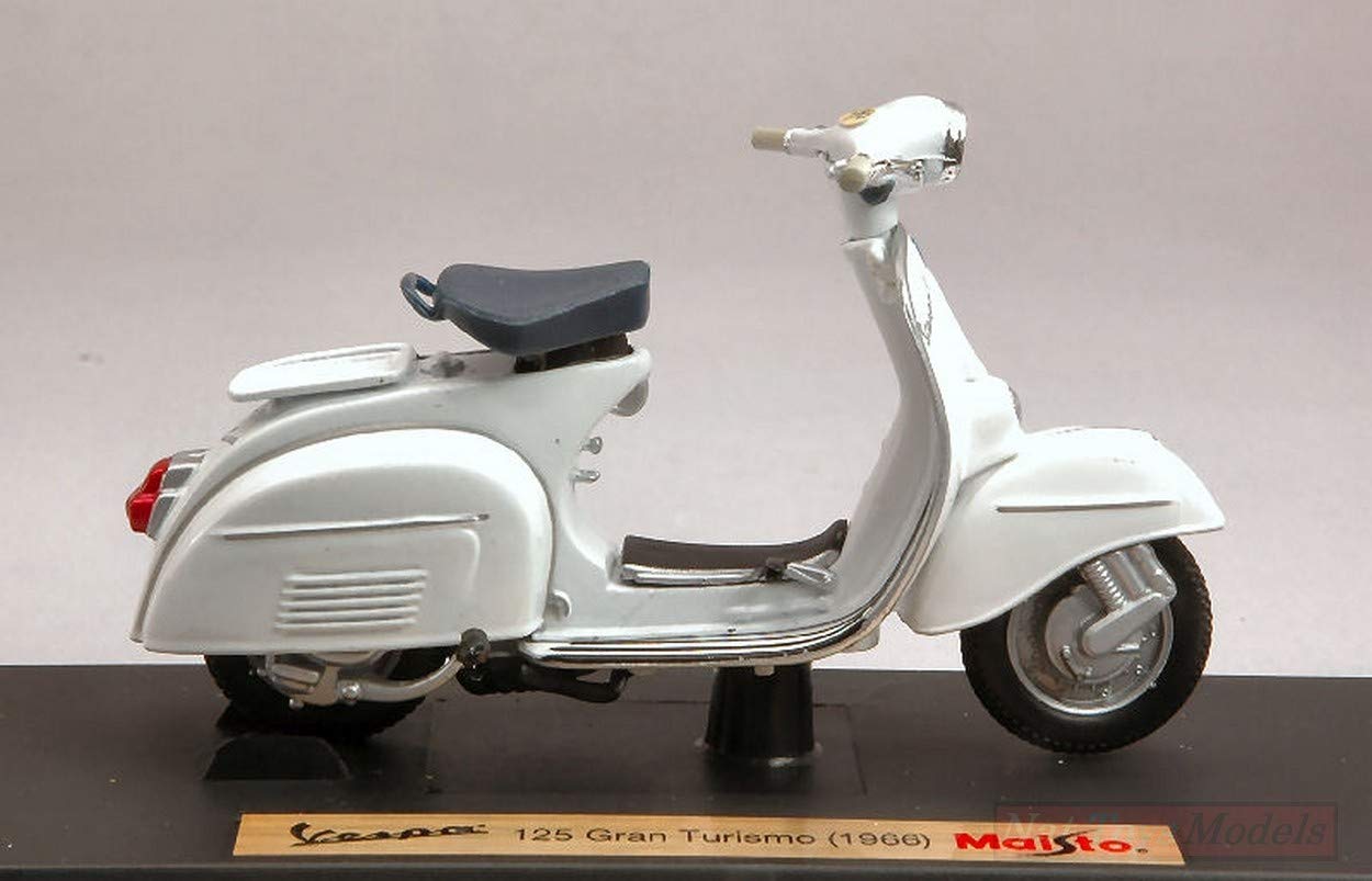 Maisto Model Vespa 125 Gran Turismo 1966 Mi5082 W White 1: 18 Model Linen Die Cast