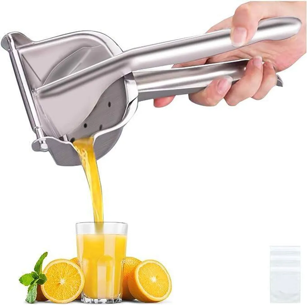 MODFU stainless steel lemon press, citrus press, manual press, robust manual juicer