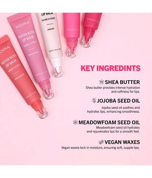 Moira Butter Bliss Lip Balm, Nr. 011 - Cotton Candy Cutie