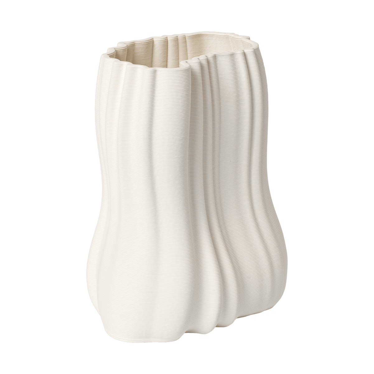 Ferm Living Moire Vase 20 cm, White