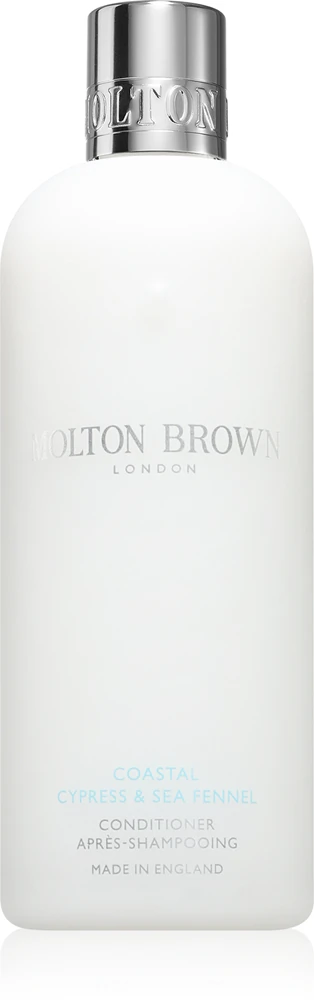 Molton Brown Coastal Cypress & Sea Fennel nourishing conditioner for easy hair combing.
