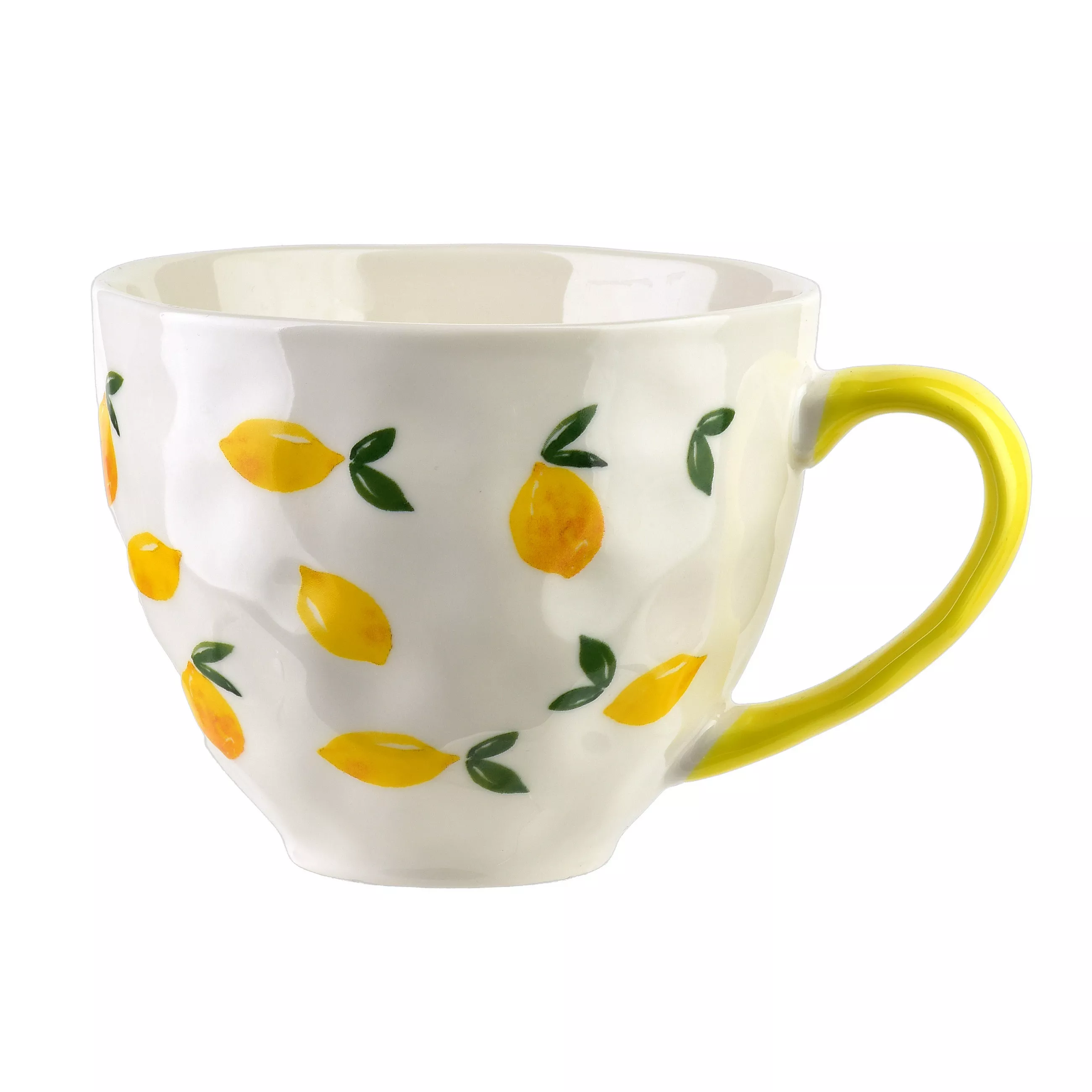 Mondex Mug Lemon Yellow 11x15x9 cm Porcelain
