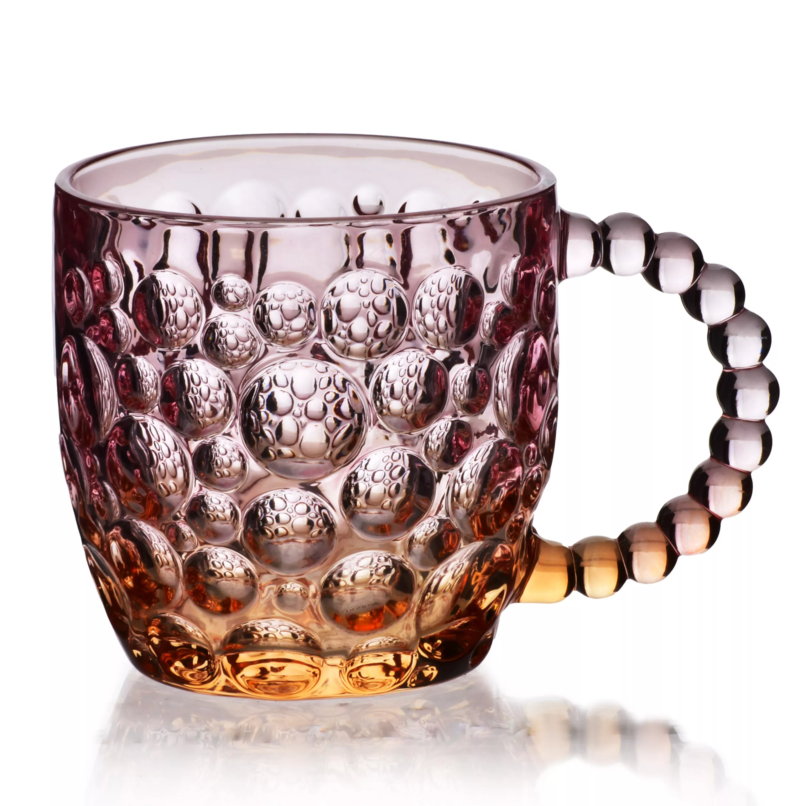 Mondex Vini Red Mug 9/13/8.5 cm Glass, Light Red