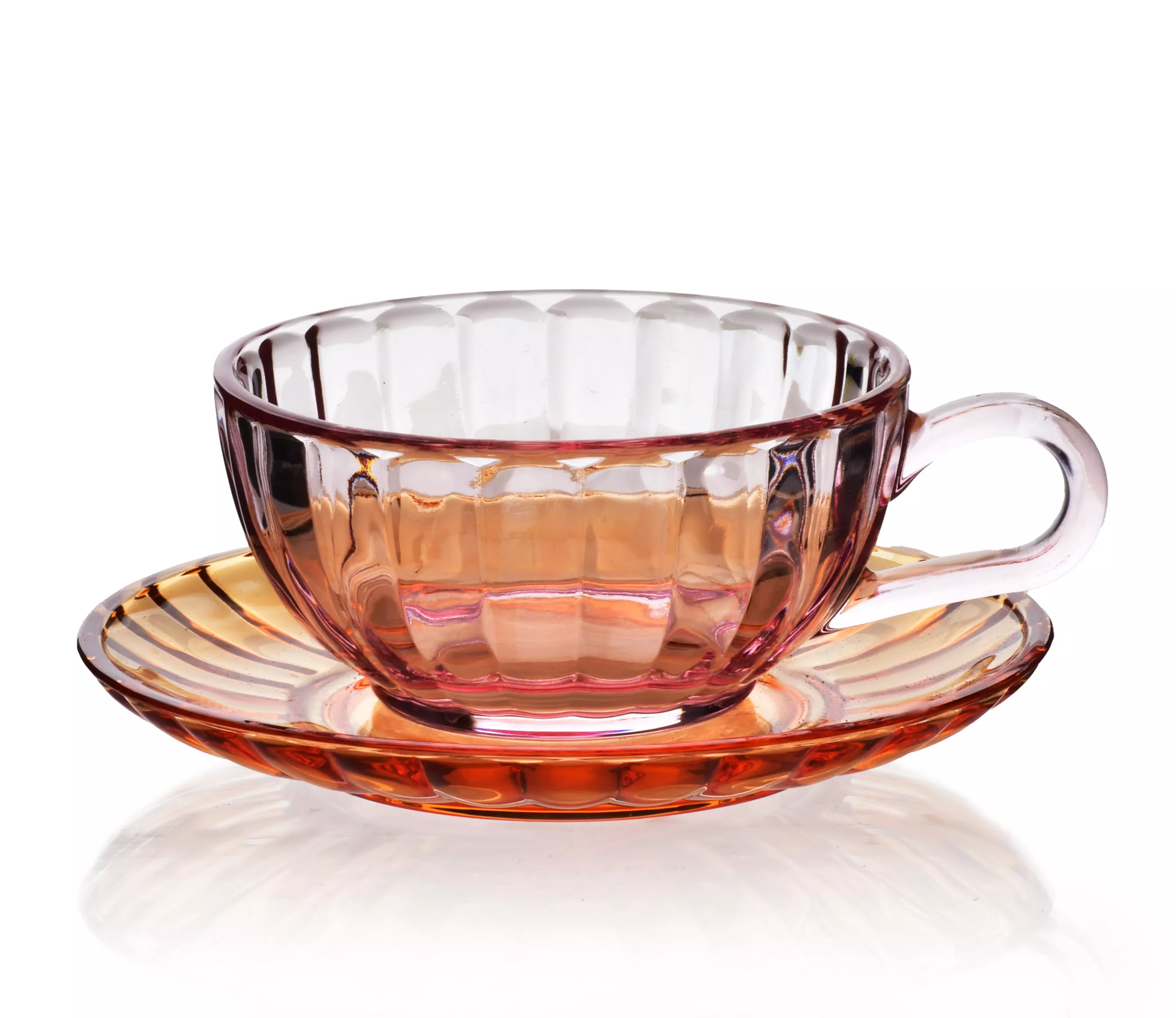Mondex cup and saucer, Vini Red, 15.5/15.5/7 cm, glass