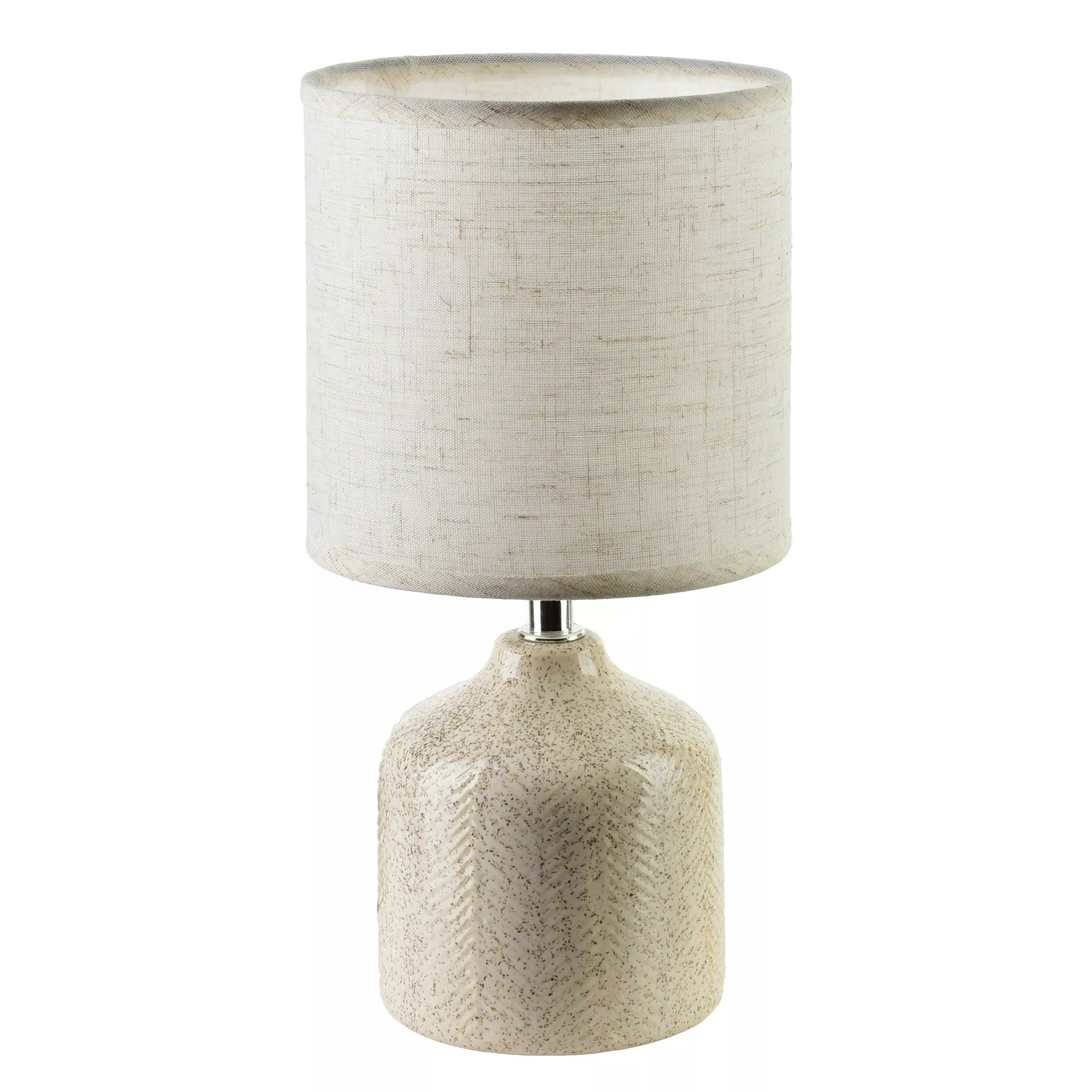 Mondex table lamp Leti Beige 10/14/28.5 cm ceramic