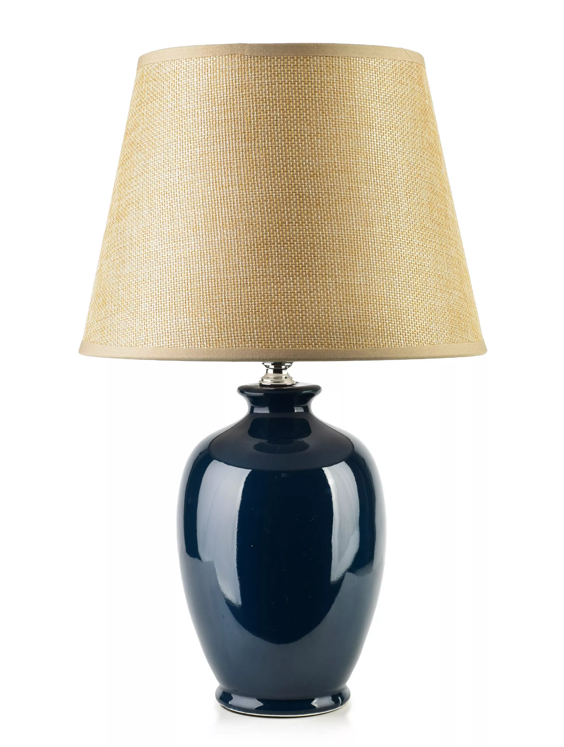 Mondex Leti table lamp, dark blue, 12/23/36 cm, ceramic