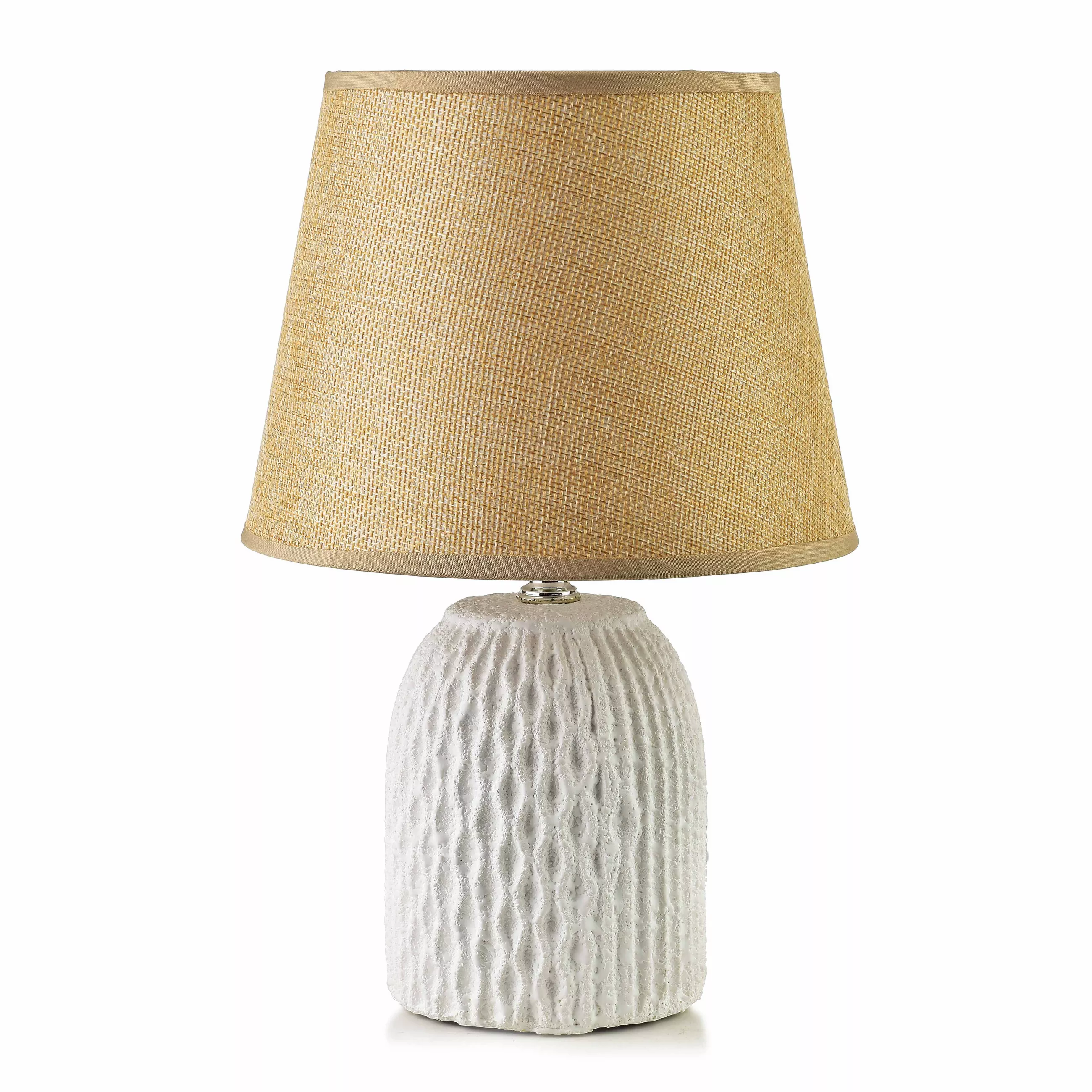 Mondex table lamp Leti Grey 10.5/20/28.5 cm ceramic