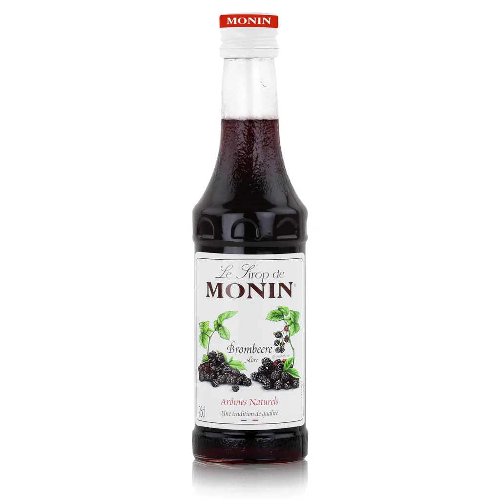 Monin Blackberry Syrup 250 ml - For cocktails and coffee (1 pack)