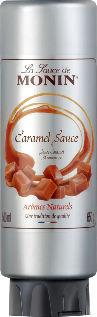 Monin Caramel Sauce, 500ml (Best before: August 1st, 2025)