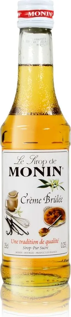Monin Crème Brûlée Syrup, 250 ml bottle - for cocktails, coffee or cooking 250 ml
