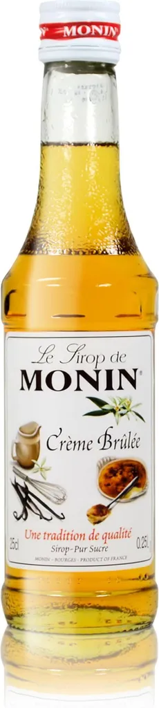 Monin Créme Brûlée Syrup, 250 ml bottle - for cocktails, coffee or cooking