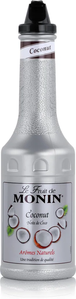 Monin Fruit Puree Mix Coconut 1L for Cocktails and Milkshakes (1 Pack) 1000 ml
