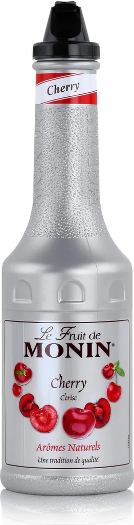 Monin Fruit Puree Mix Cherry 1L - Cocktails Milkshakes (1 Pack) 1000 ml