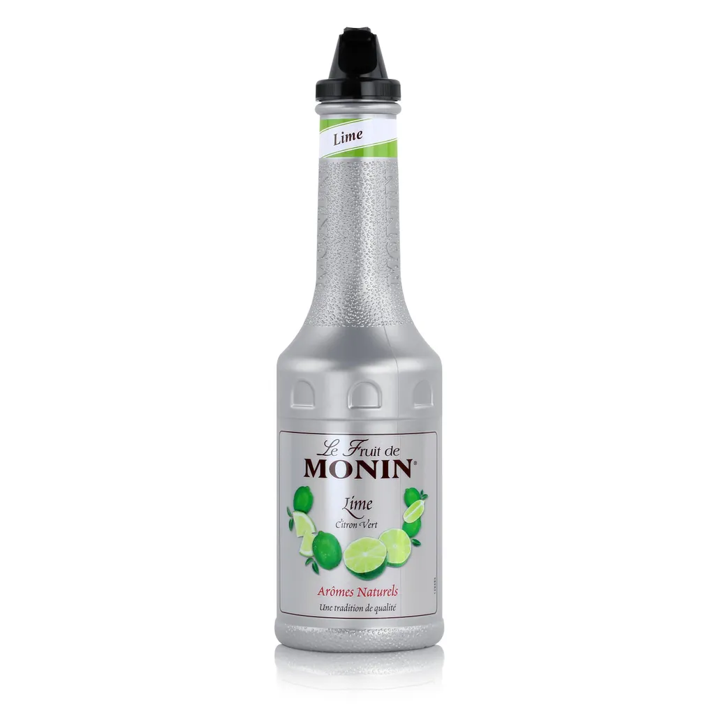 Monin Fruit Puree Mix Lime 1L - Cocktails Milkshakes (1 Pack)