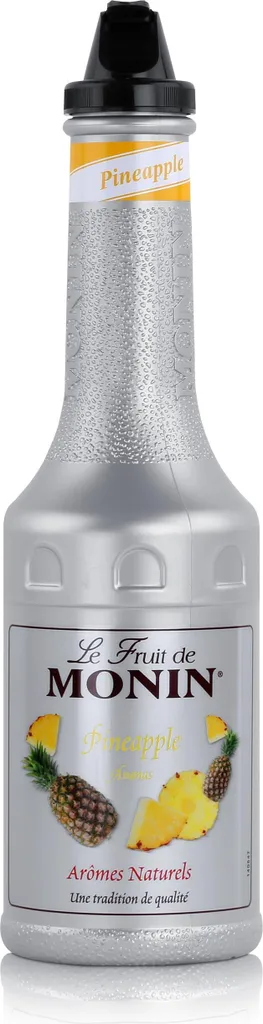 Monin Fruit Puree Mix Pineapple 1L - For Cocktails Milkshakes (1 Pack)