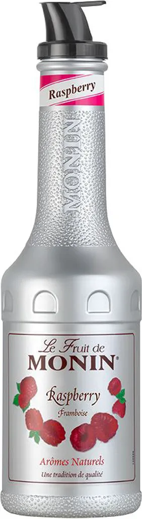 Monin Fruit Puree Mix Raspberry 1L Cocktails Milkshakes (1 Pack)