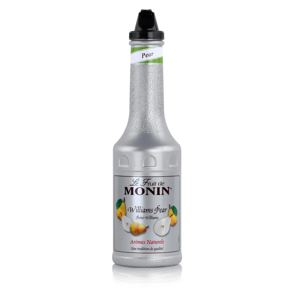 Monin Fruit Puree Mix Williams Pear 1L - Cocktails Milkshakes (1 Pack) 1000 ml