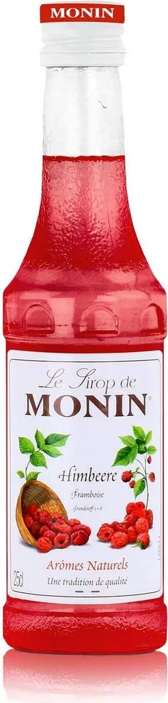 Monin Raspberry Syrup 250 ml - For cocktails and coffee (1 pack) 250 ml