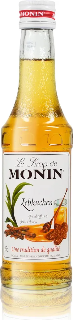Monin Gingerbread Syrup, 250 ml bottle - for cocktails, coffee or cooking