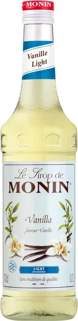 Bernard Massard Monin Professional Light Vanilla Syrup for refining cocktails 700ml