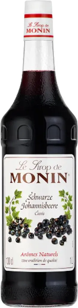 Monin Blackcurrant Syrup, ideal for cocktails and lemonades, 1000ml