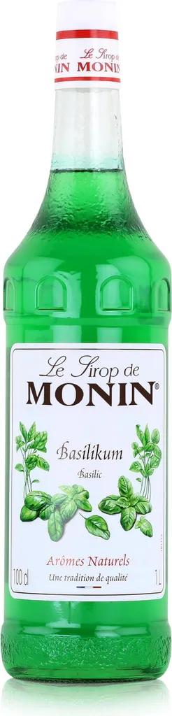 Monin Basil Syrup 1L - Cocktails Milkshakes Coffee Syrup (1 Pack)