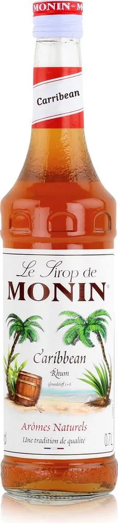 Monin Caribbean Syrup 700ml - Cocktails, Milkshakes, Coffee Syrup (1 Pack) 700 ml