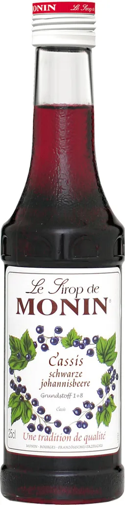 Monin Cassis syrup with the taste of blackcurrant 250ml