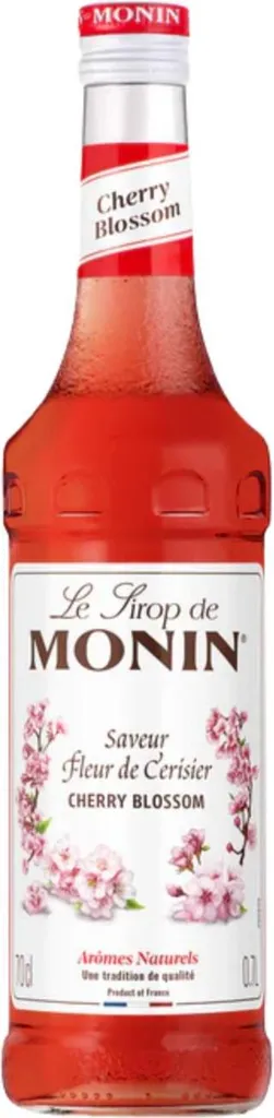 Monin Cherry Blossom Syrup, slightly sweet, 700ml bottle
