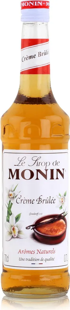 Monin Crème Brûlée Syrup 700ml - Cocktails, Milkshakes, Coffee Syrup (1 Pack) 700 ml