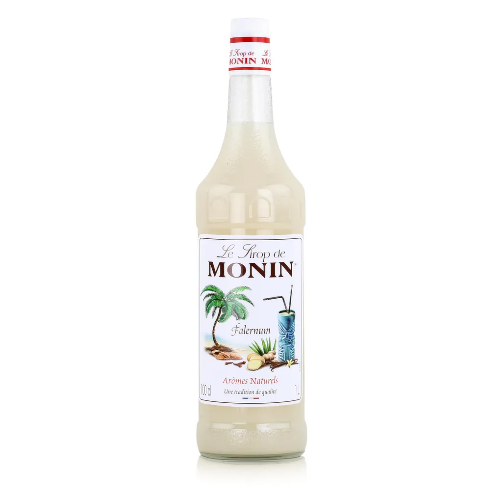 Monin Falernum Syrup 1L - Cocktails, Milkshakes, Coffee Syrup (1 Pack) 1000 ml