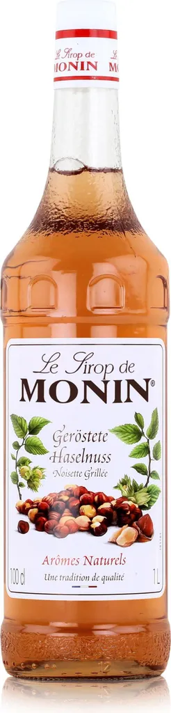Monin Roasted Hazelnut Syrup 1L - Cocktails Milkshakes (1 Pack) 1000 ml