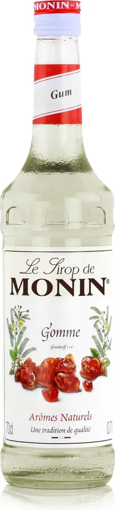 Monin Gomme Syrup 700ml - Cocktails, Milkshakes, Coffee Syrup (1 Pack) 700 ml