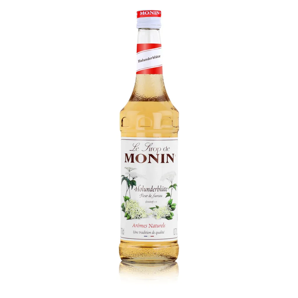 Monin Elderflower Syrup 700ml - Cocktails Milkshakes Coffee Syrup (1 Pack)