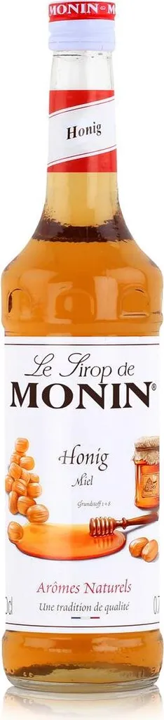 Monin Honey Syrup 700ml - Cocktails, Milkshakes, Coffee Syrup (1 Pack) 700 ml