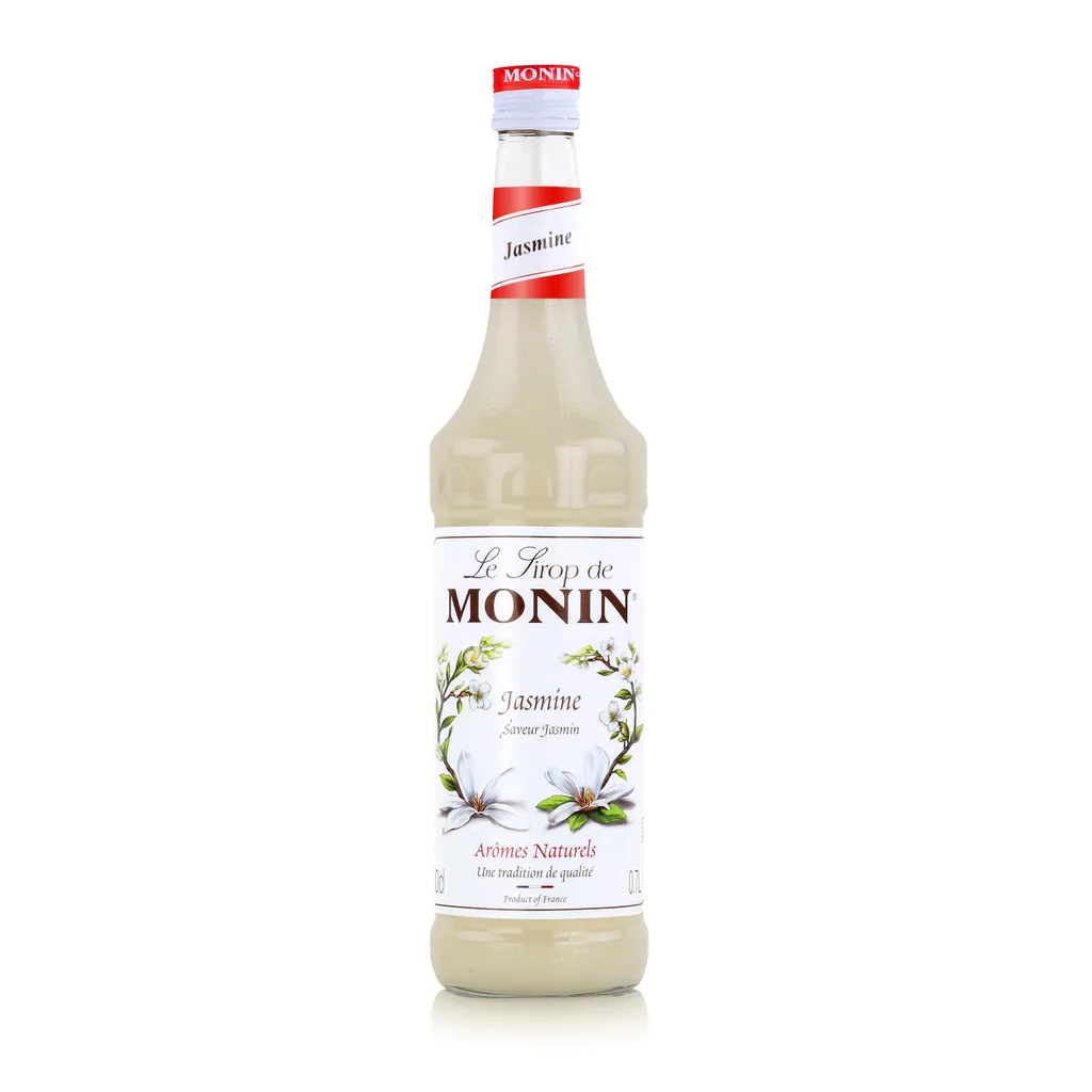 Monin Jasmine Syrup 0.7L - Cocktails Milkshakes Coffee Syrup (1 Pack)