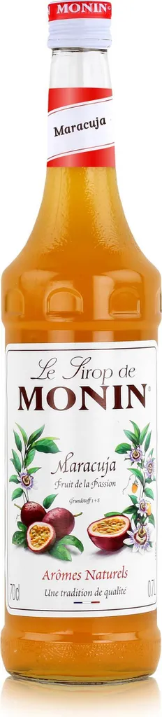 Monin Passion Fruit Syrup 700ml - Cocktails, Milkshakes, Coffee Syrup (1 Pack) 700 ml