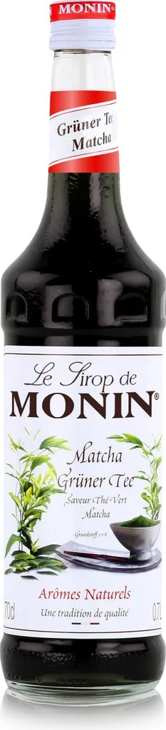 Monin Matcha Green Tea Syrup 700ml - Cocktails, Coffee Syrup (1 Pack) 700 ml